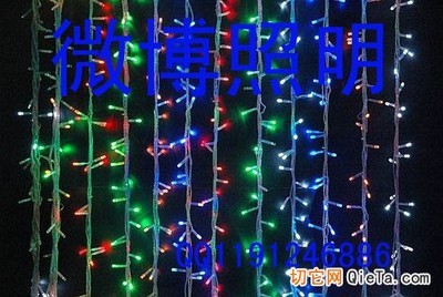 供應公園街道樹上專用LED星星燈串，打造夢幻景觀照明